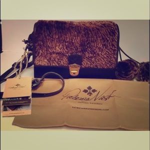 NWT Patricia Nash 3 in 1 bag Italian leather & fur